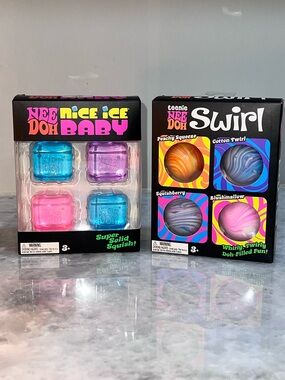 BUNDLE Nee Doh Nice Ice Baby & Nee Doh Teenie Swirl BUNDLE PACK